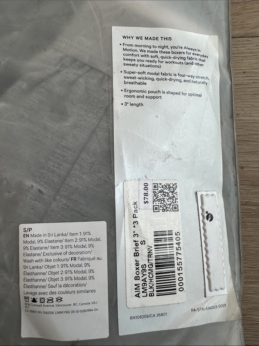Lululemon Always In Motion Boxer Brief 3" - Picture 4 of 5